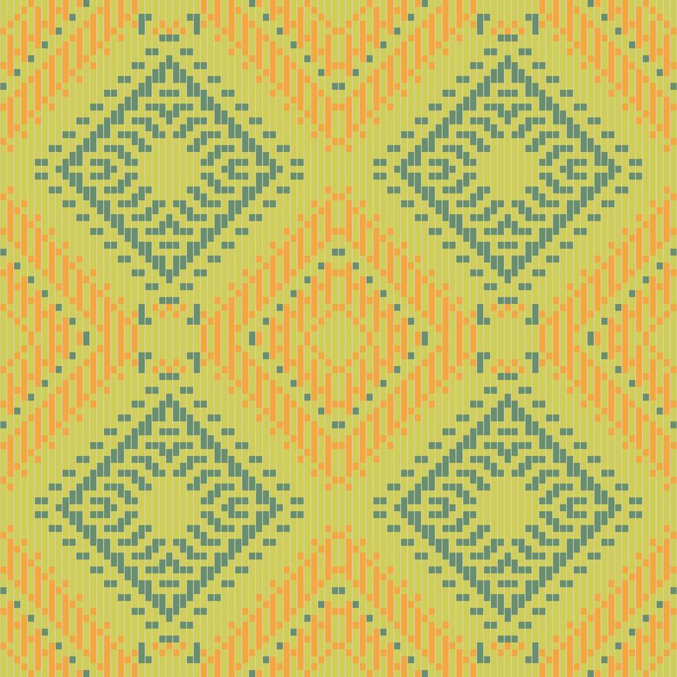 Aztec Pixel Islamic Geometric Patterns Downloadfolk Embroidery, Aztec Geometric Ornament Print. Design for Carpet, Wallpaper, Clothing, Wrapping, Fabric vector