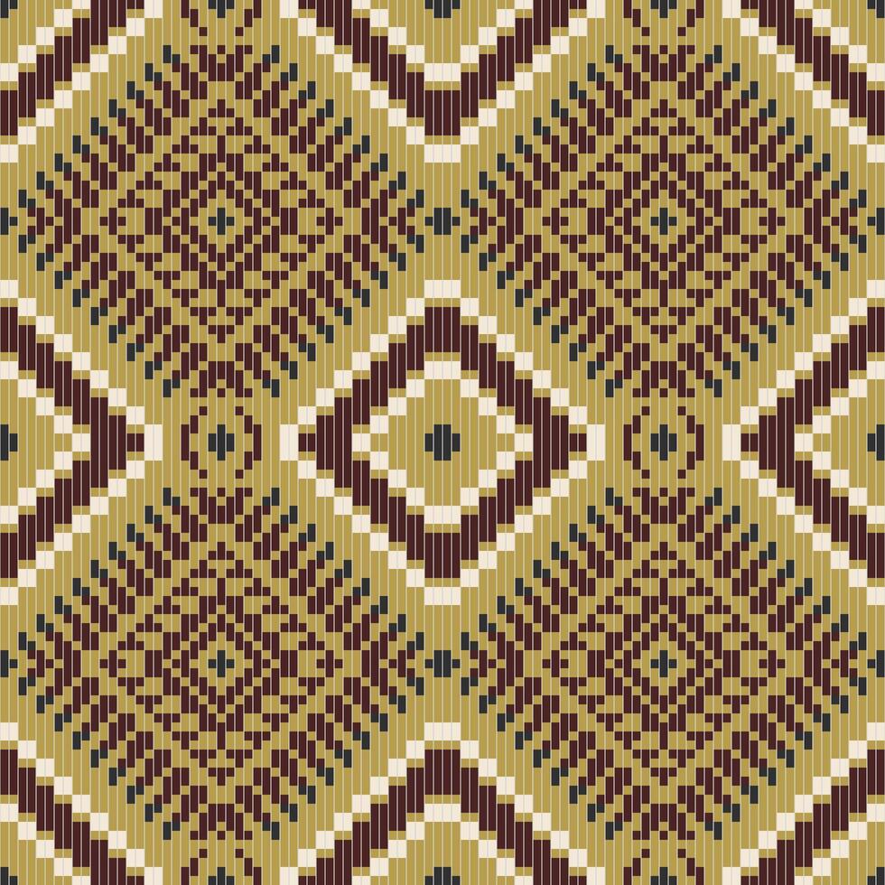 Russian Ikat Pattern Meaningfolk Embroidery, Aztec Geometric Ornament Print. Design for Carpet, Wallpaper, Clothing, Wrapping, Fabric vector