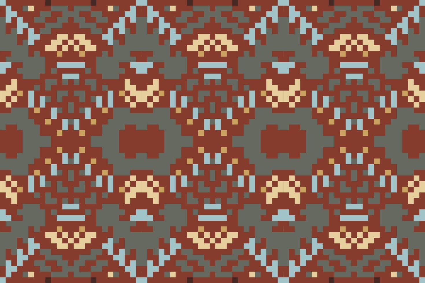 Geometric Tribal Seamless Abstract Geometric Patternfolk Embroidery, Aztec Geometric Ornament Print. Design for Carpet, Wallpaper, Clothing, Wrapping, Fabric vector