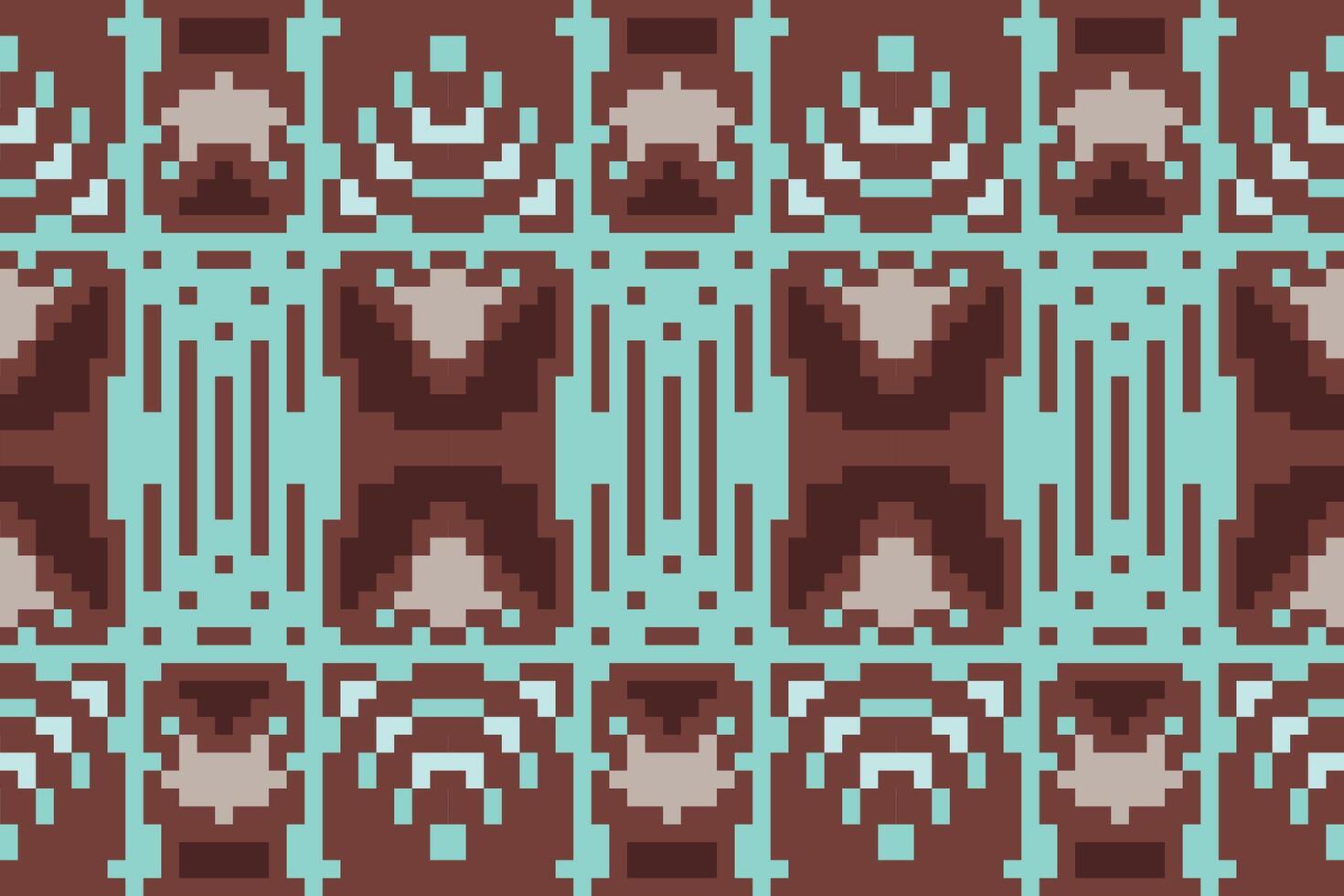 Repeating Pattern Ethnic Pattern Sweaterfolk Embroidery, Aztec Geometric Ornament Print. Design for Carpet, Wallpaper, Clothing, Wrapping, Fabric vector