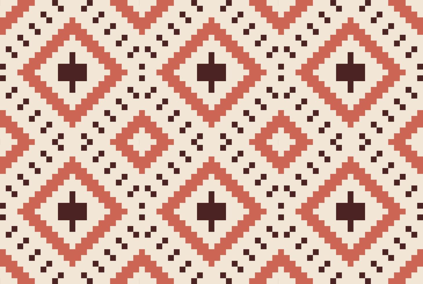 Aztec Ikat Weaving Patternfolk Embroidery, Aztec Geometric Ornament Print. Design for Carpet, Wallpaper, Clothing, Wrapping, Fabric vector