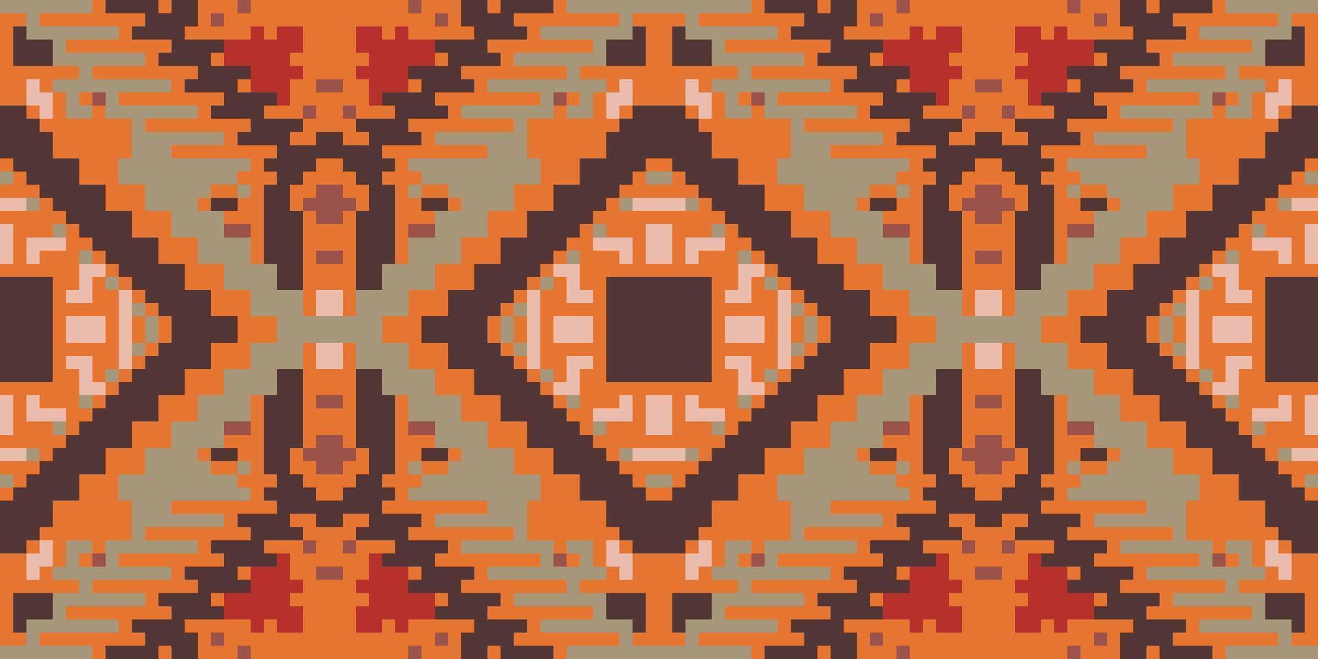 Aztec Geometric Patternsfolk Embroidery, Aztec Geometric Ornament Print. Design for Carpet, Wallpaper, Clothing, Wrapping, Fabric vector