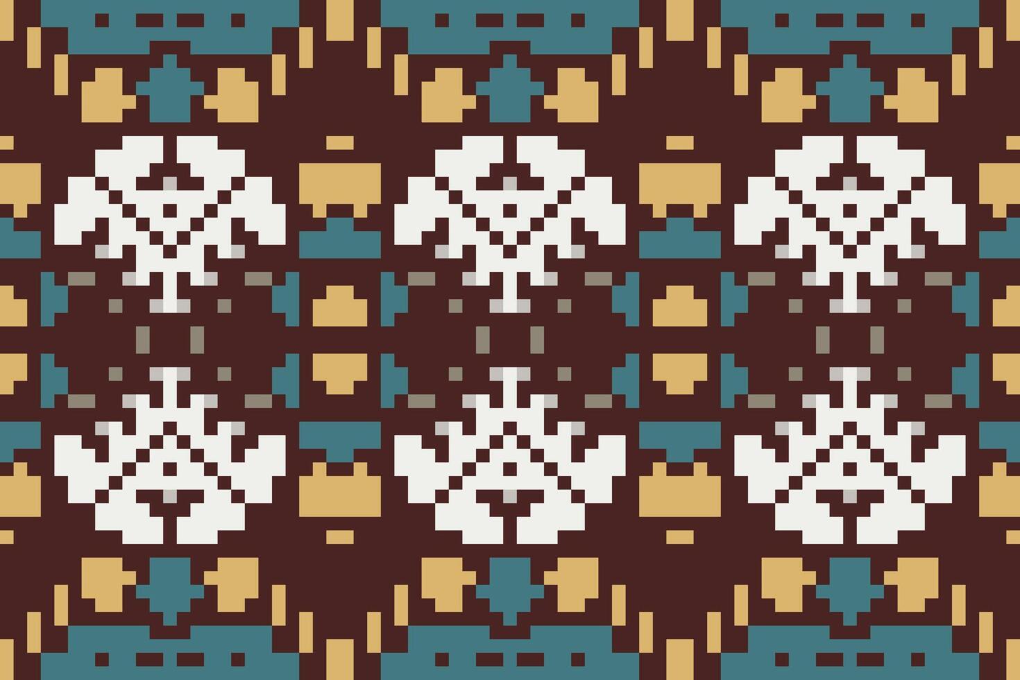 Kuwait Geometric Pattern Drawingfolk Embroidery, Aztec Geometric Ornament Print. Design for Carpet, Wallpaper, Clothing, Wrapping, Fabric vector