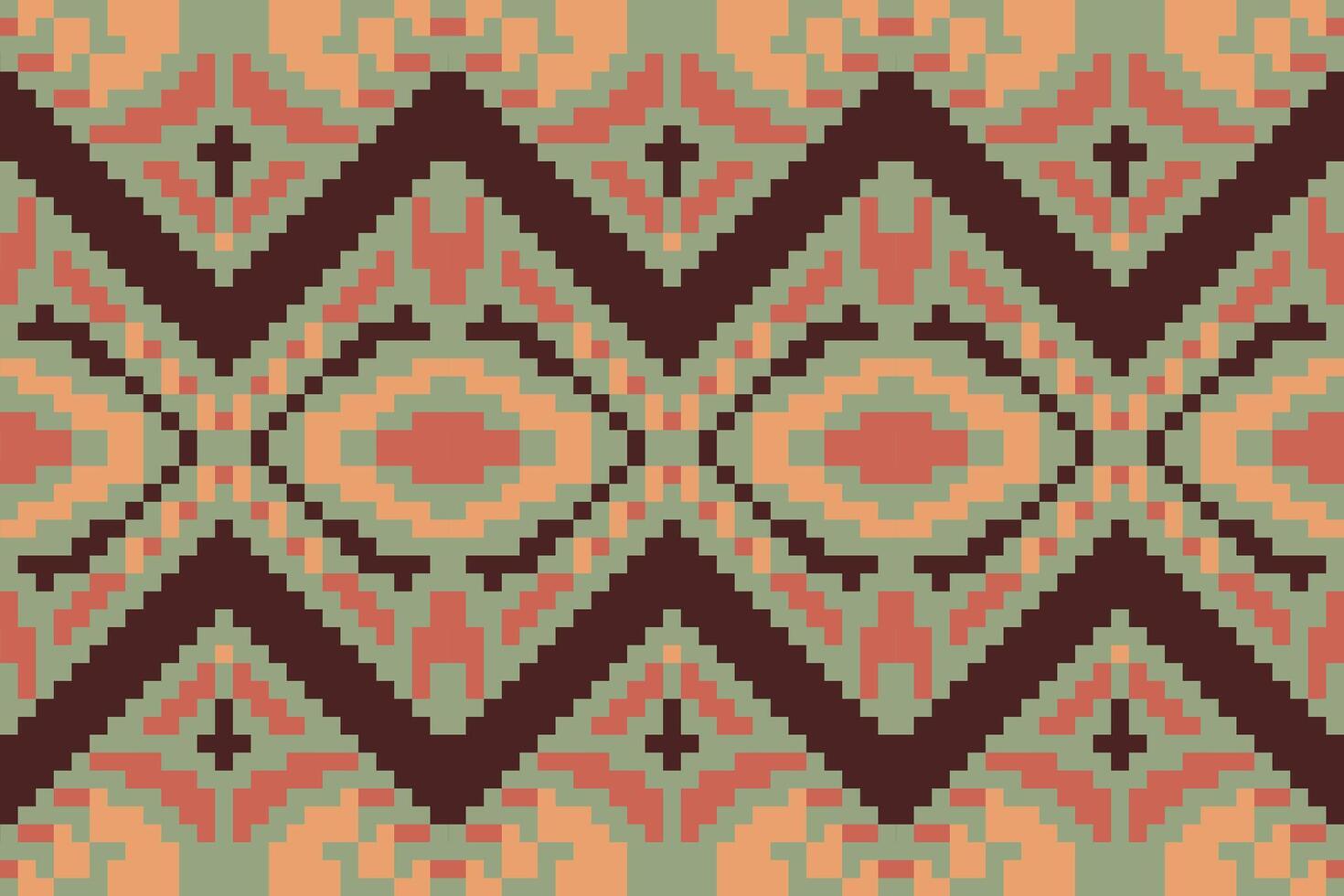 Scandinavian Traditional Log Cabin Quilt Patternfolk Embroidery, Aztec Geometric Ornament Print. Design for Carpet, Wallpaper, Clothing, Wrapping, Fabric vector