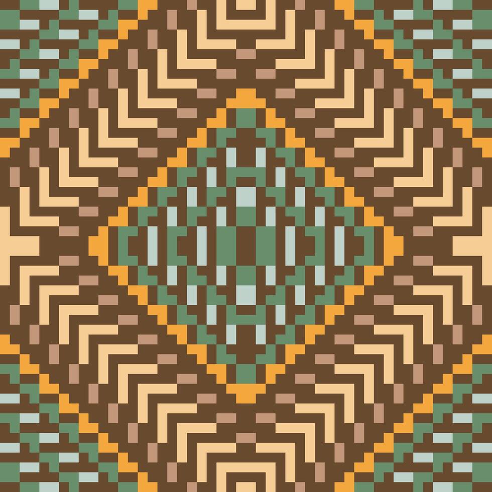 Geometric Ethnic Traditional Japanese Patternfolk Embroidery, Aztec Geometric Ornament Print. Design for Carpet, Wallpaper, Clothing, Wrapping, Fabric vector