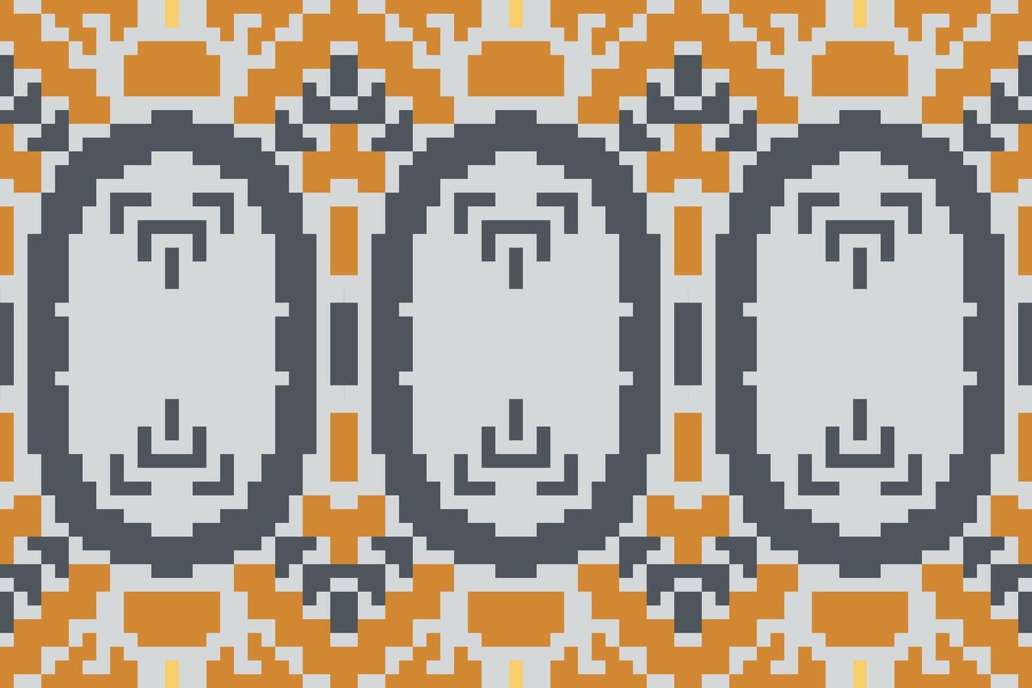 Handicraft Geometrical Patternfolk Embroidery, Aztec Geometric Ornament Print. Design for Carpet, Wallpaper, Clothing, Wrapping, Fabric vector