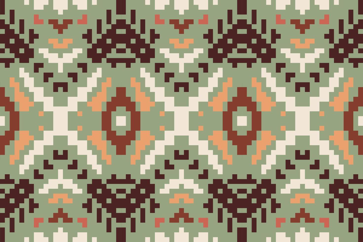 Palestinian Arabic Geometric Patternfolk Embroidery, Aztec Geometric Ornament Print. Design for Carpet, Wallpaper, Clothing, Wrapping, Fabric vector