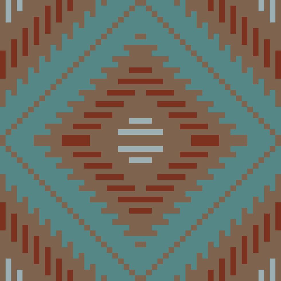 Zigzag Geometrical Patternfolk Embroidery, Aztec Geometric Ornament Print. Design for Carpet, Wallpaper, Clothing, Wrapping, Fabric vector