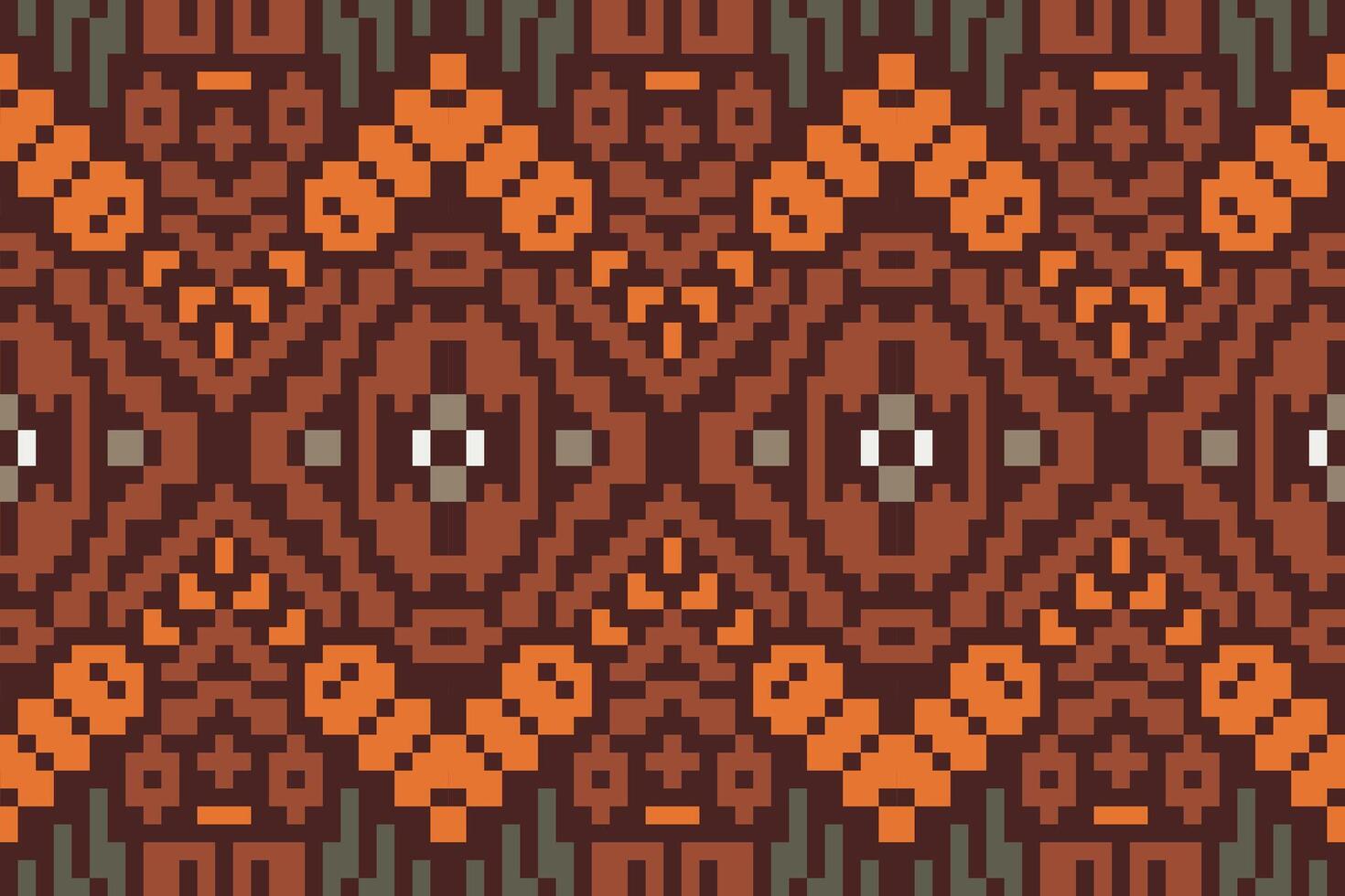 Pixel Geometric Romanian Traditional Patternfolk Embroidery, Aztec Geometric Ornament Print. Design for Carpet, Wallpaper, Clothing, Wrapping, Fabric vector