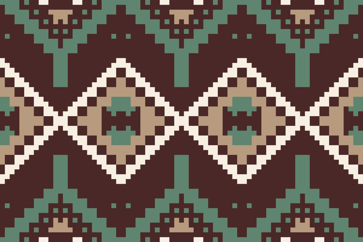Stitch Ikat Kurti Patternfolk Embroidery, Aztec Geometric Ornament Print. Design for Carpet, Wallpaper, Clothing, Wrapping, Fabric vector