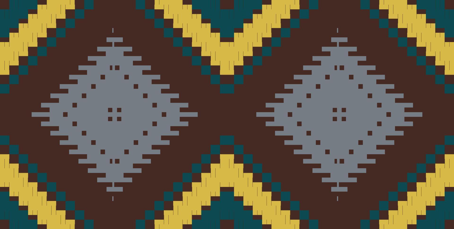 Zigzag Simple Arabic Geometric Patternfolk Embroidery, Aztec Geometric Ornament Print. Design for Carpet, Wallpaper, Clothing, Wrapping, Fabric vector