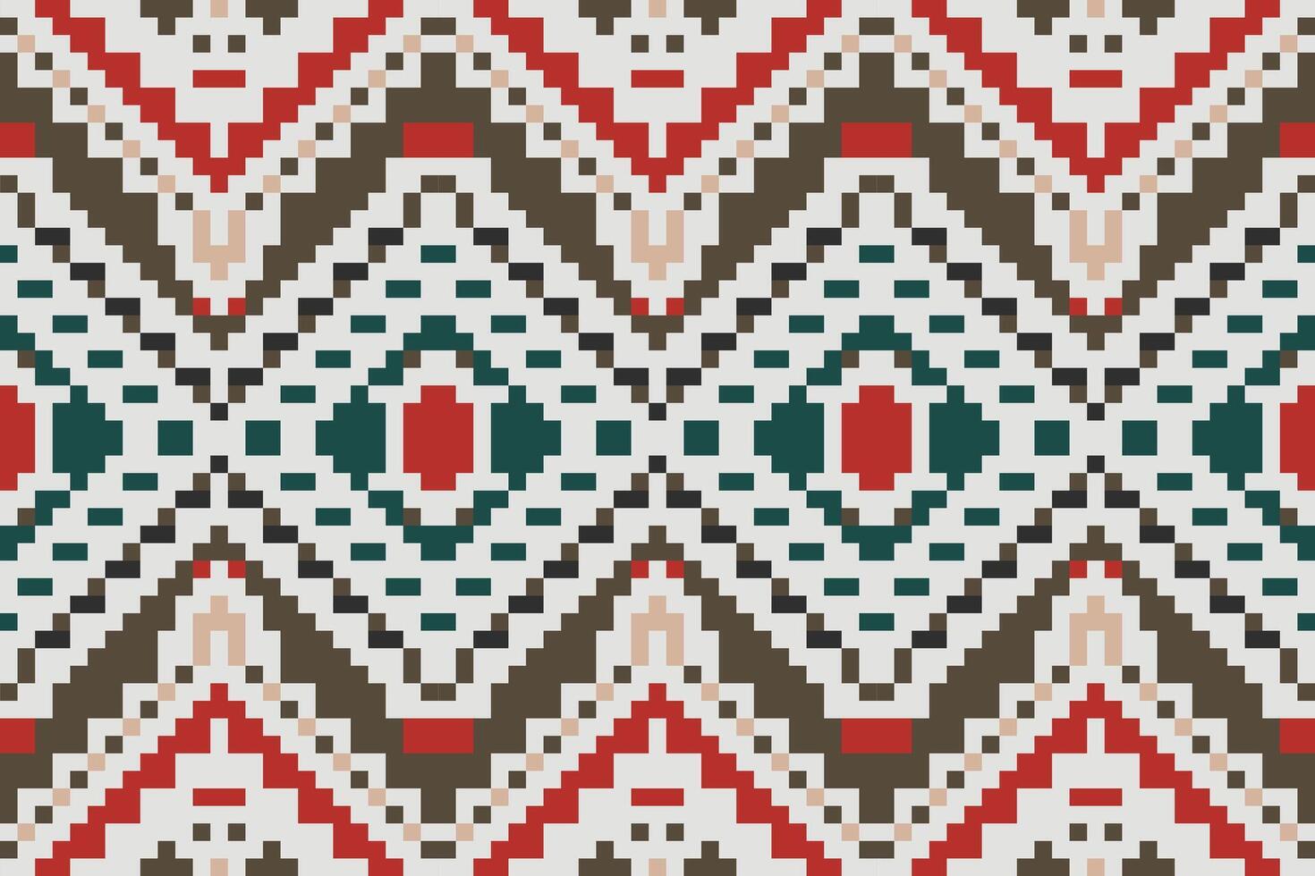 Ornament Geometric Abstract Patternfolk Embroidery, Aztec Geometric Ornament Print. Design for Carpet, Wallpaper, Clothing, Wrapping, Fabric vector