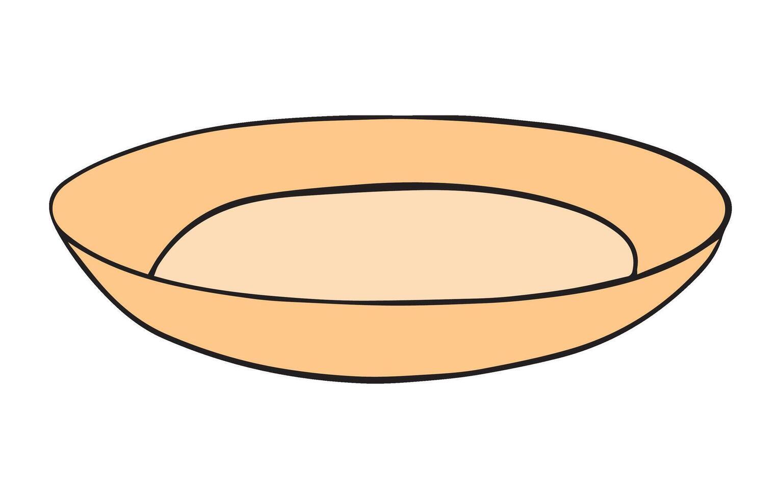 A bowl cartoon illustration vector