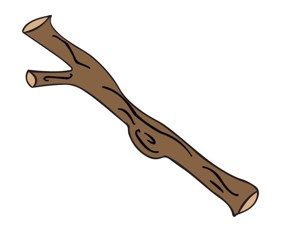 A wood cartoon illustration vector