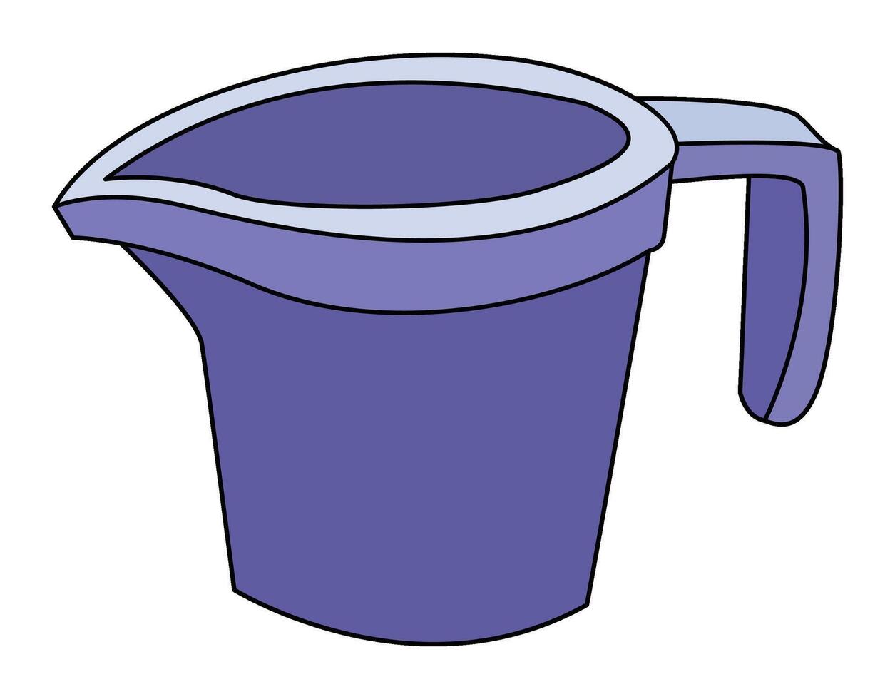 Blue jug isolated on white background vector