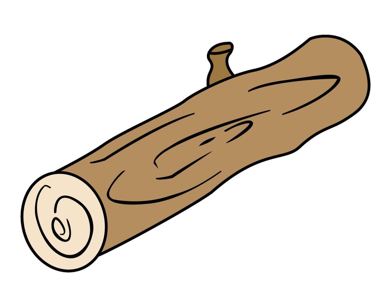 Firewood isolated on white background vector