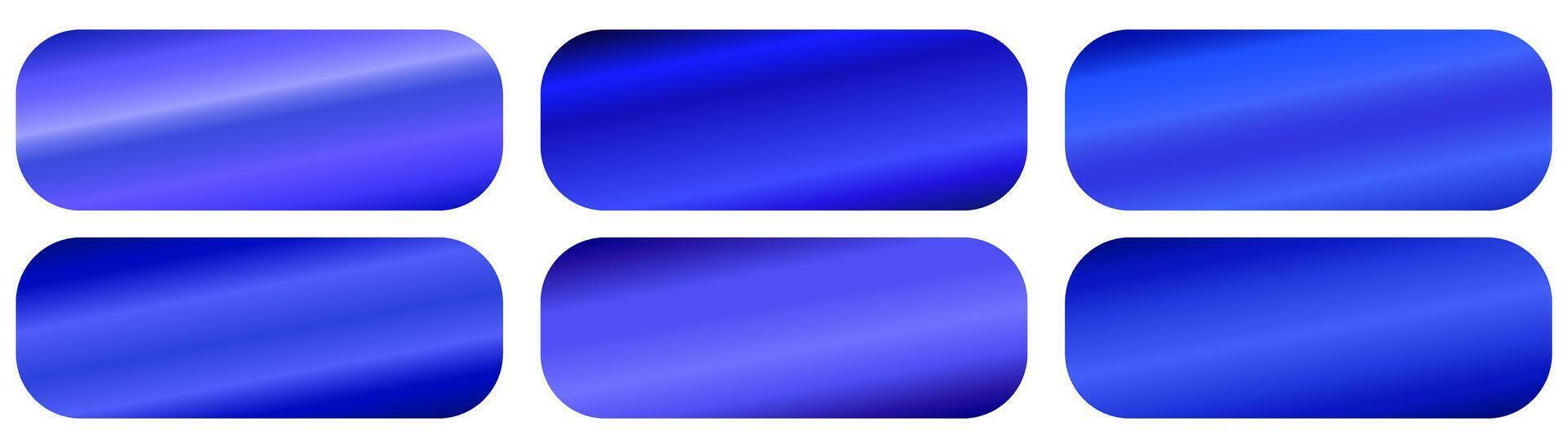 Blue gradient collection. Turquoise color gradient set for light to bright colors. blue gradient palette. vector