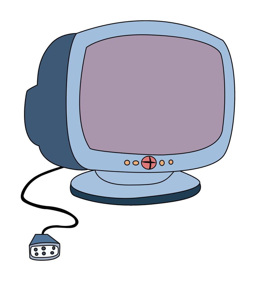 TV isolated on white background vector