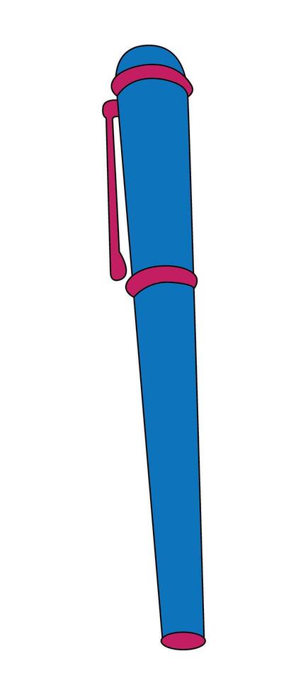 A pen cartoon vector