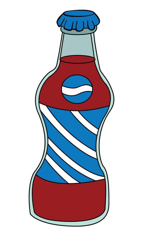 A cold drink bottle illustration vector