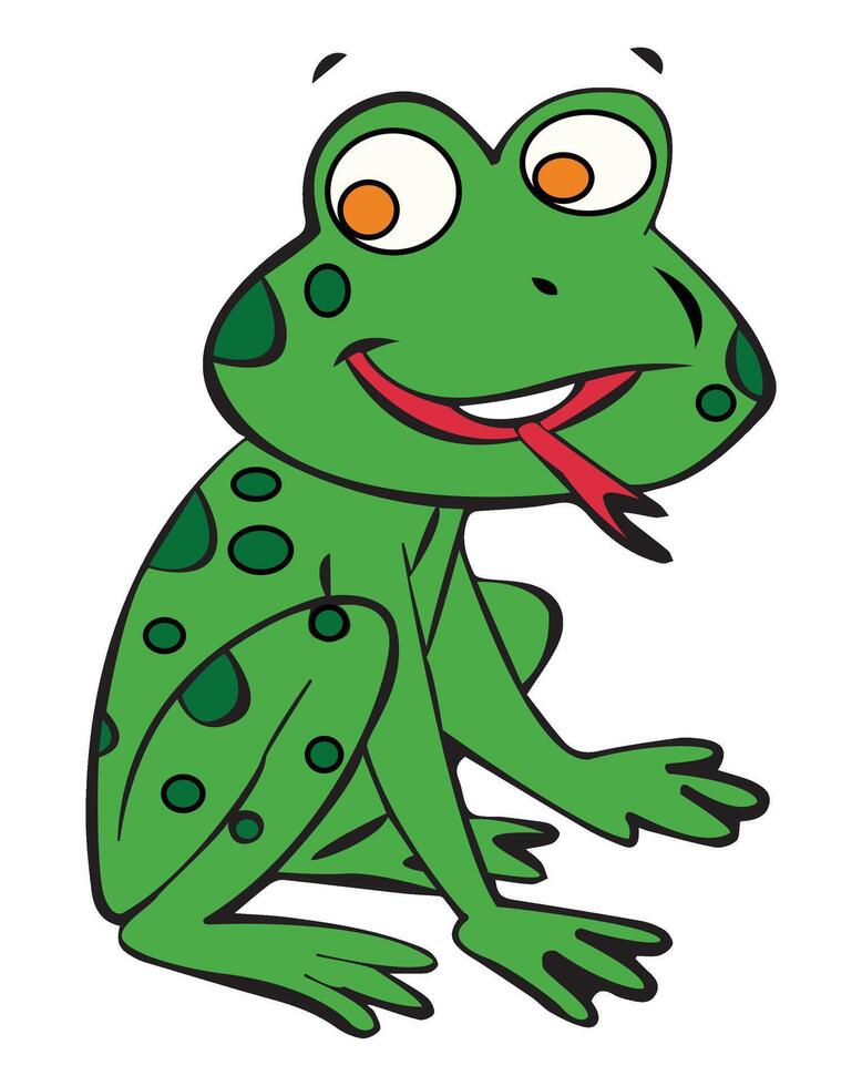 A frog animals illustration vector