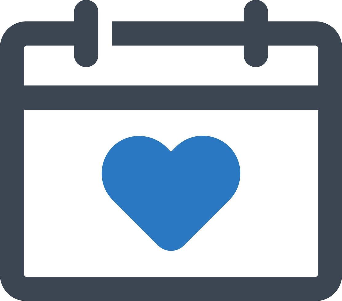 Calendar wedding icon vector