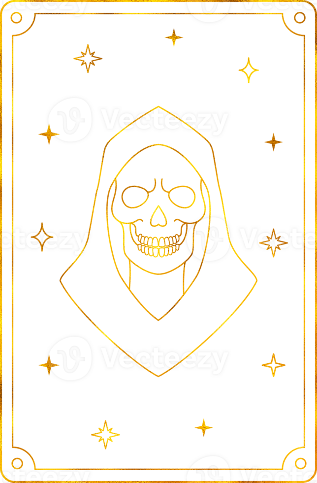 Tarot card death. The major arcana of a deck of cards. png