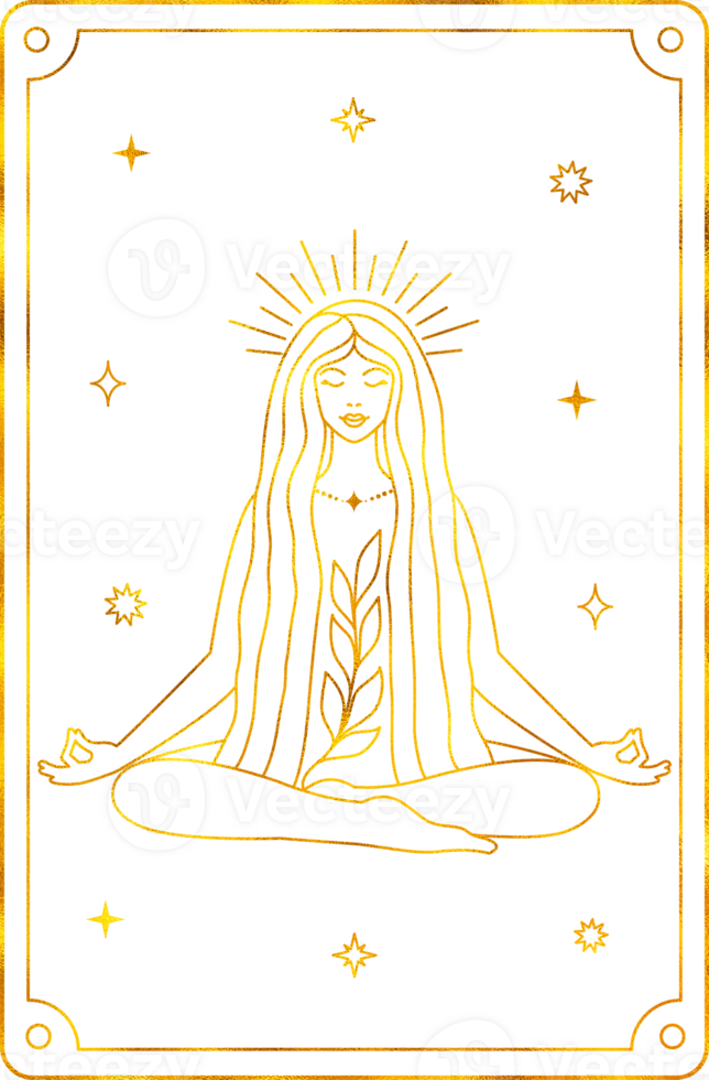 Tarot card temperance. The major arcana of a deck of cards. png