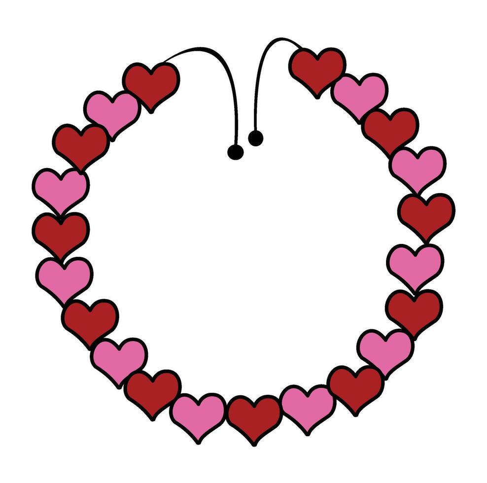 A garland cartoon vector