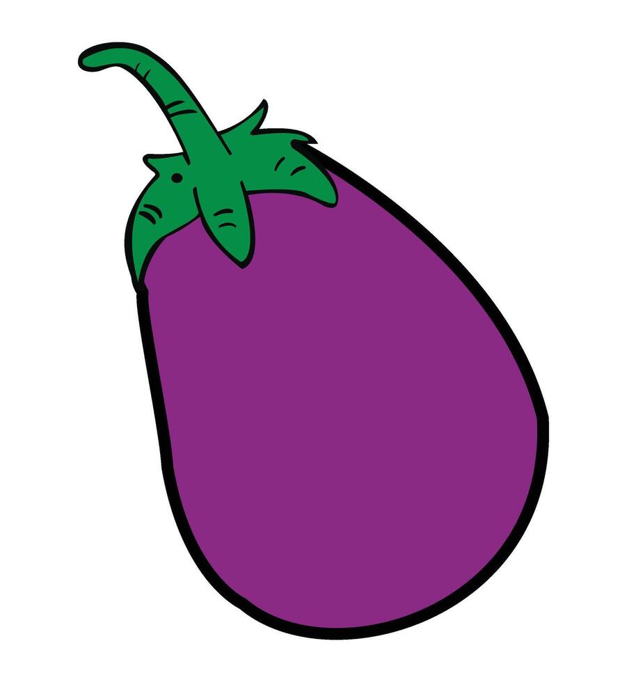 A eggplant vegetables vector