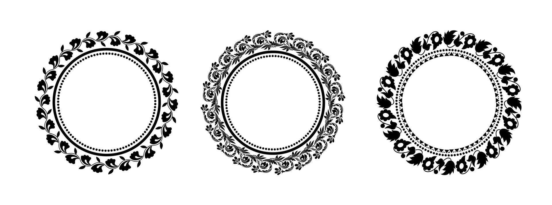 Round Decorative Ornament vector
