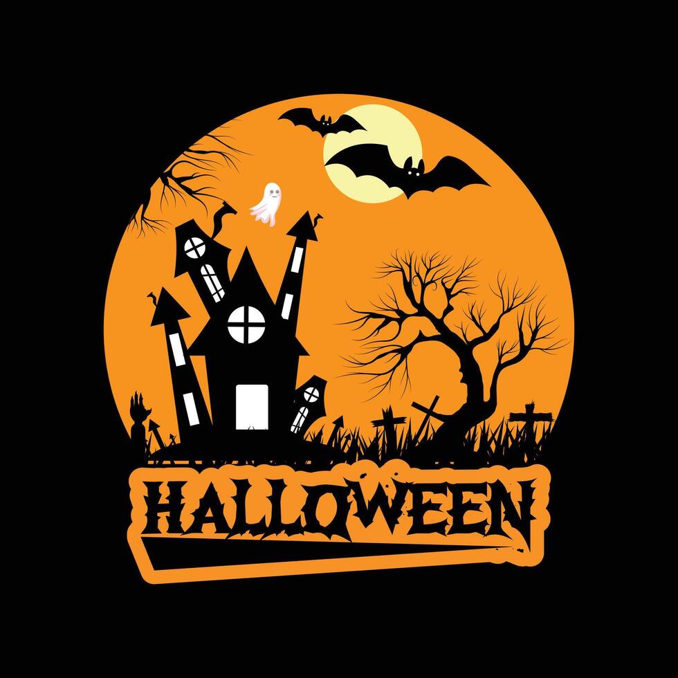 Halloween t shirt design vector
