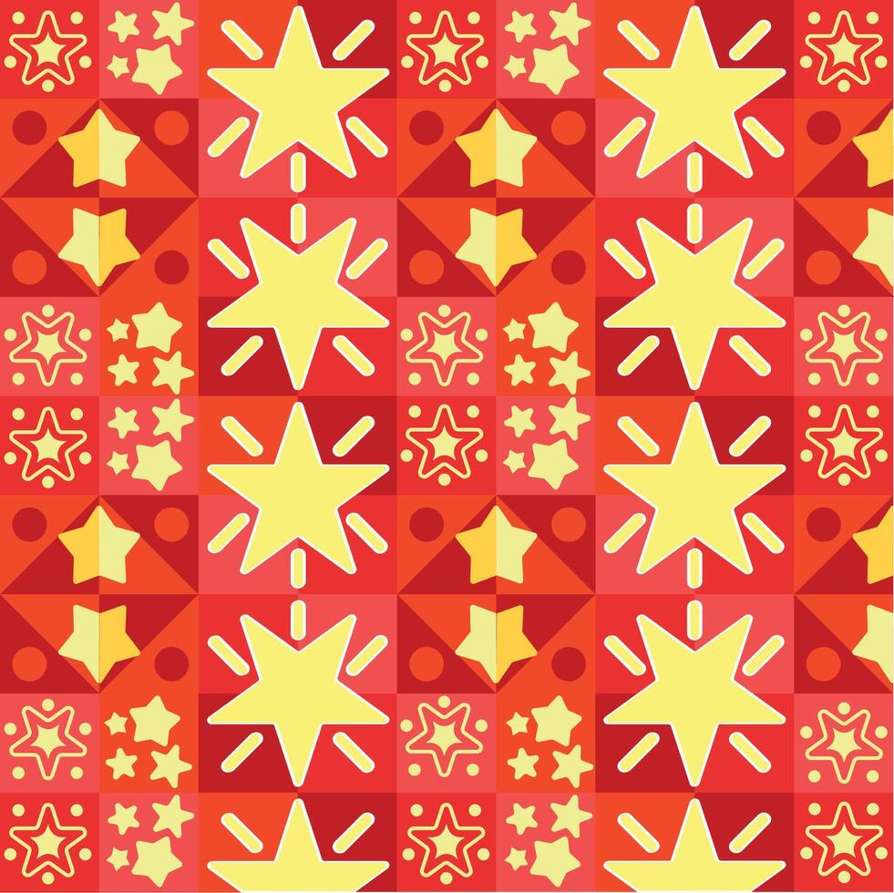 Modular winter christmas pattern vector
