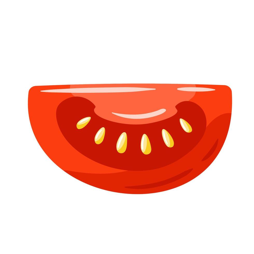 Tomato red icon isolated on white vector