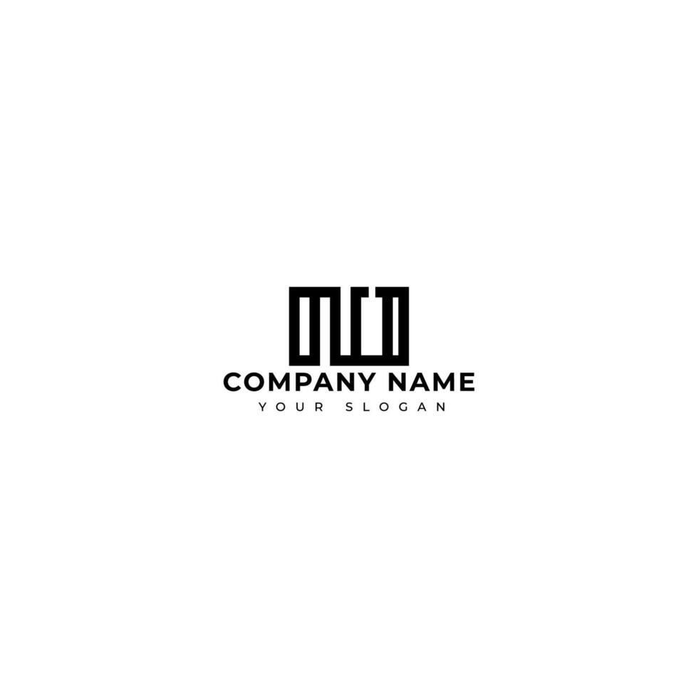 Modern Letter NO logo design template vector