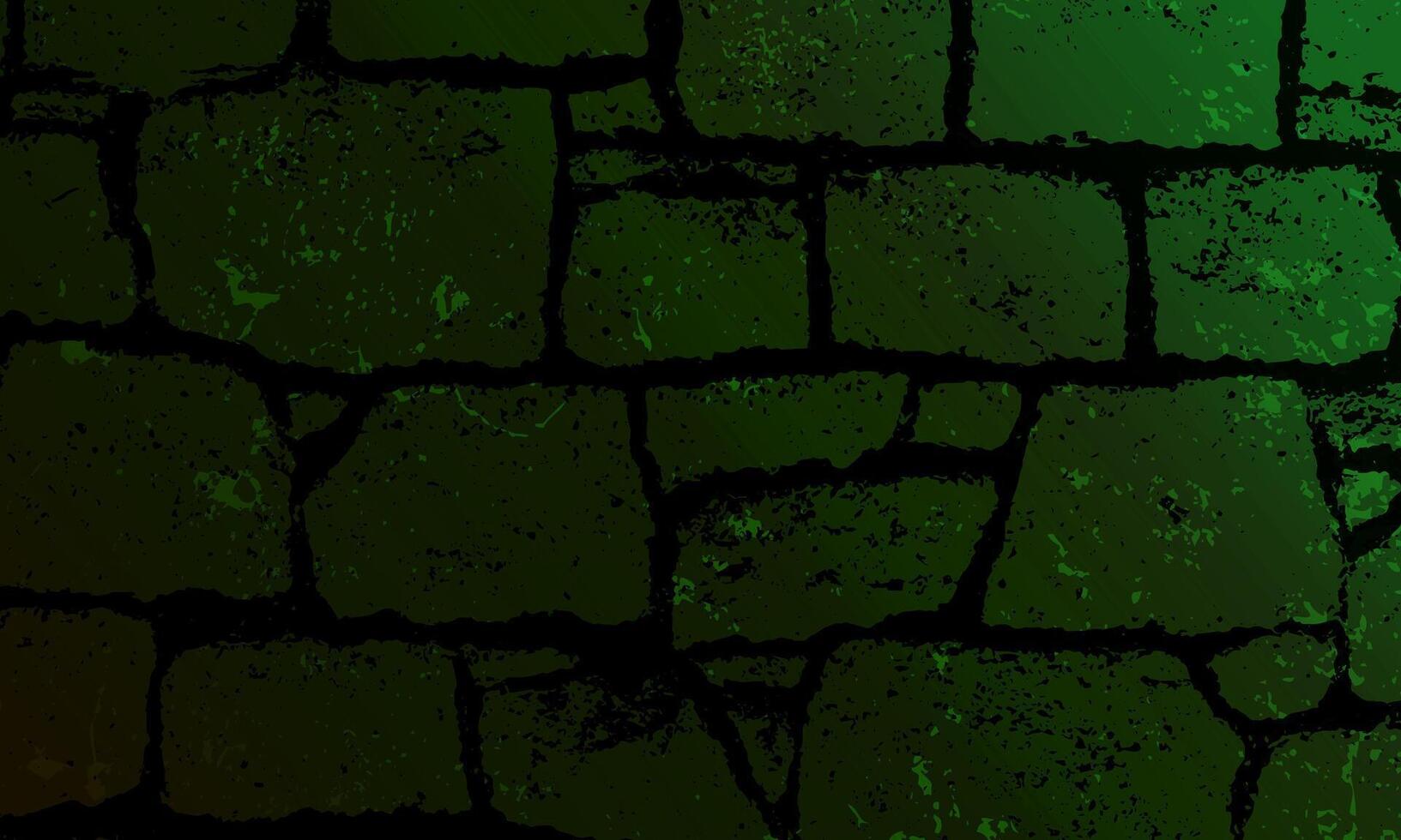 Textures of stone walls background. masonry from rock bricks and blocks, ancient building exterior. dark green wall. cartoon stone. vector