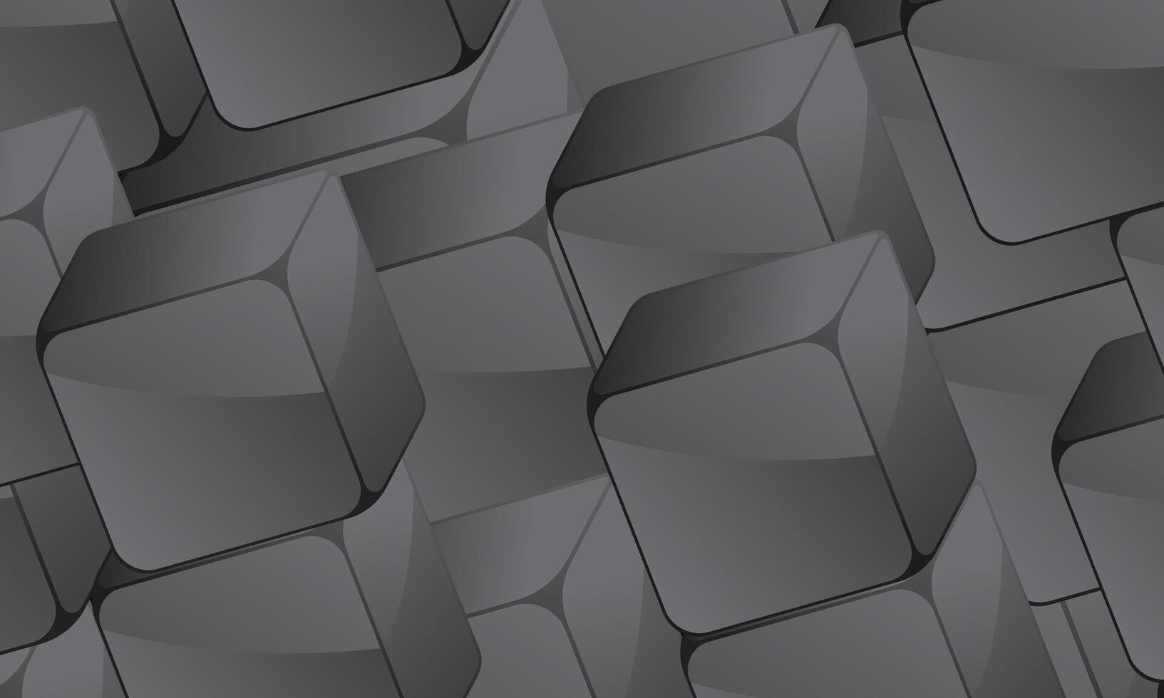 Modern digital geometric cube abstract background. Stylish realistic grey cubes. retro style. vector