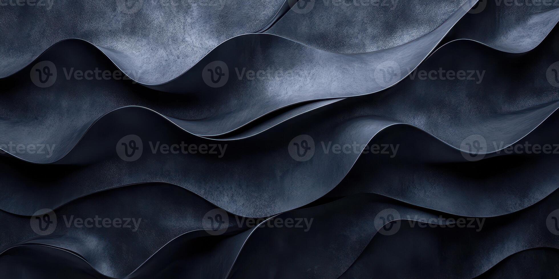 Dark textured waves create an abstract pattern resembling flowing water in a digital art style photo