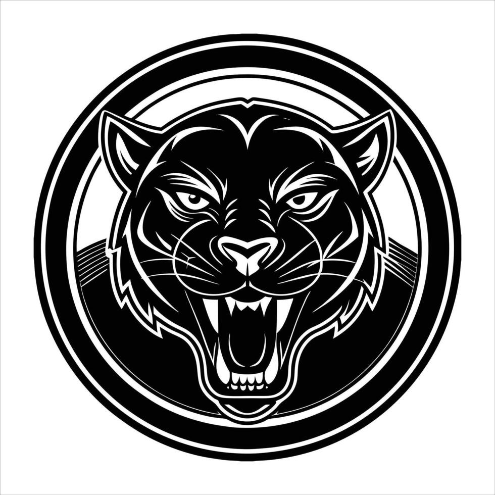 Panther Circle Log vector