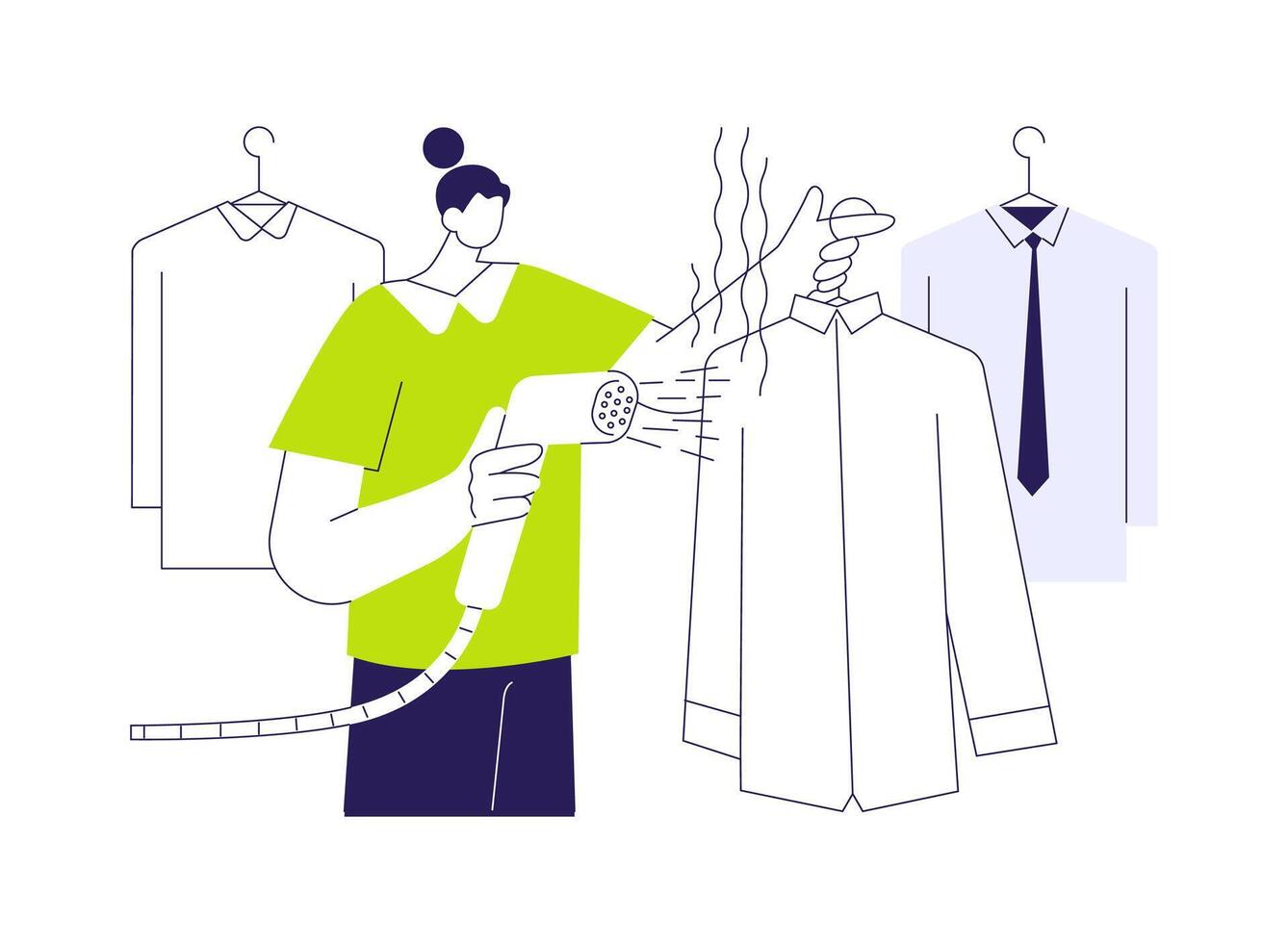 Laundry service abstract concept illustration. vector