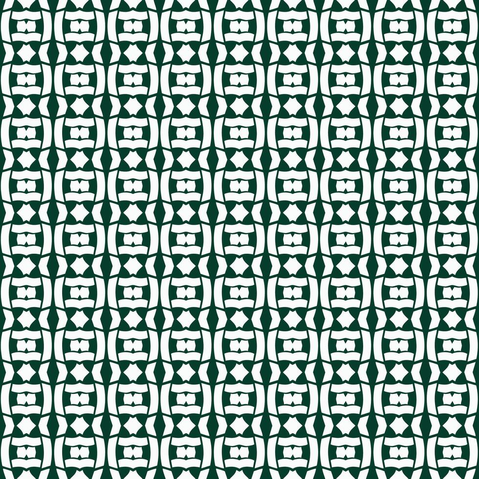 Green-white abstract pattern creating an infinite decor vector