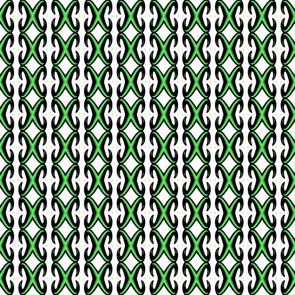 Green abstract pattern creating an infinite decor vector