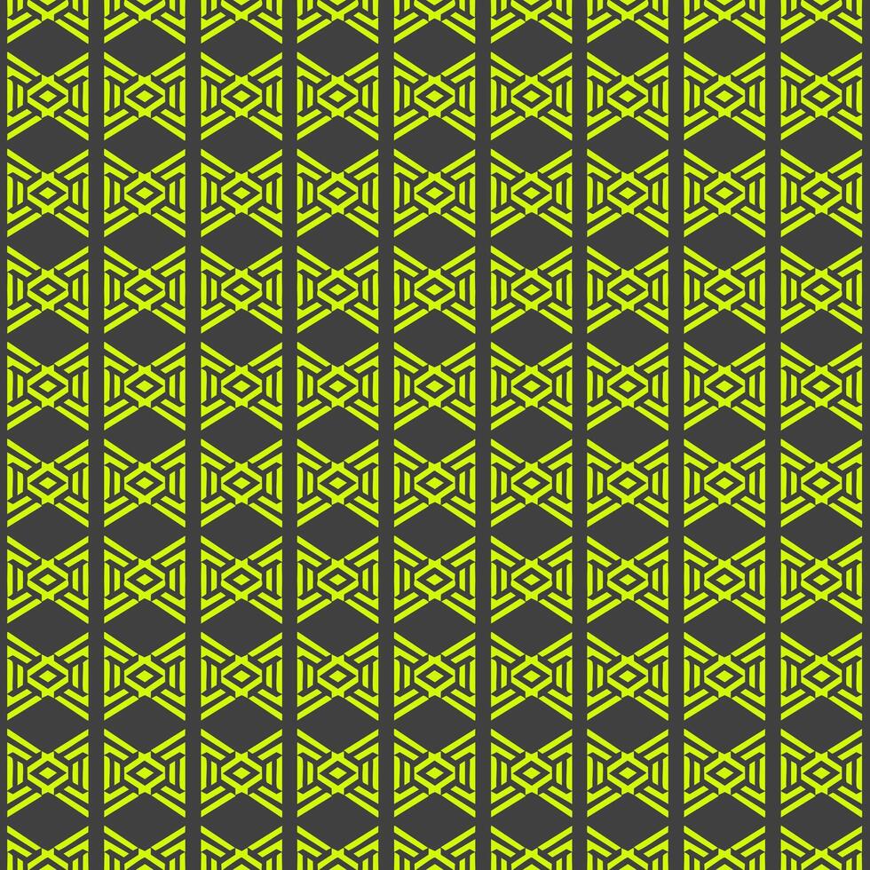 Neon green abstract pattern creating an infinite decor vector