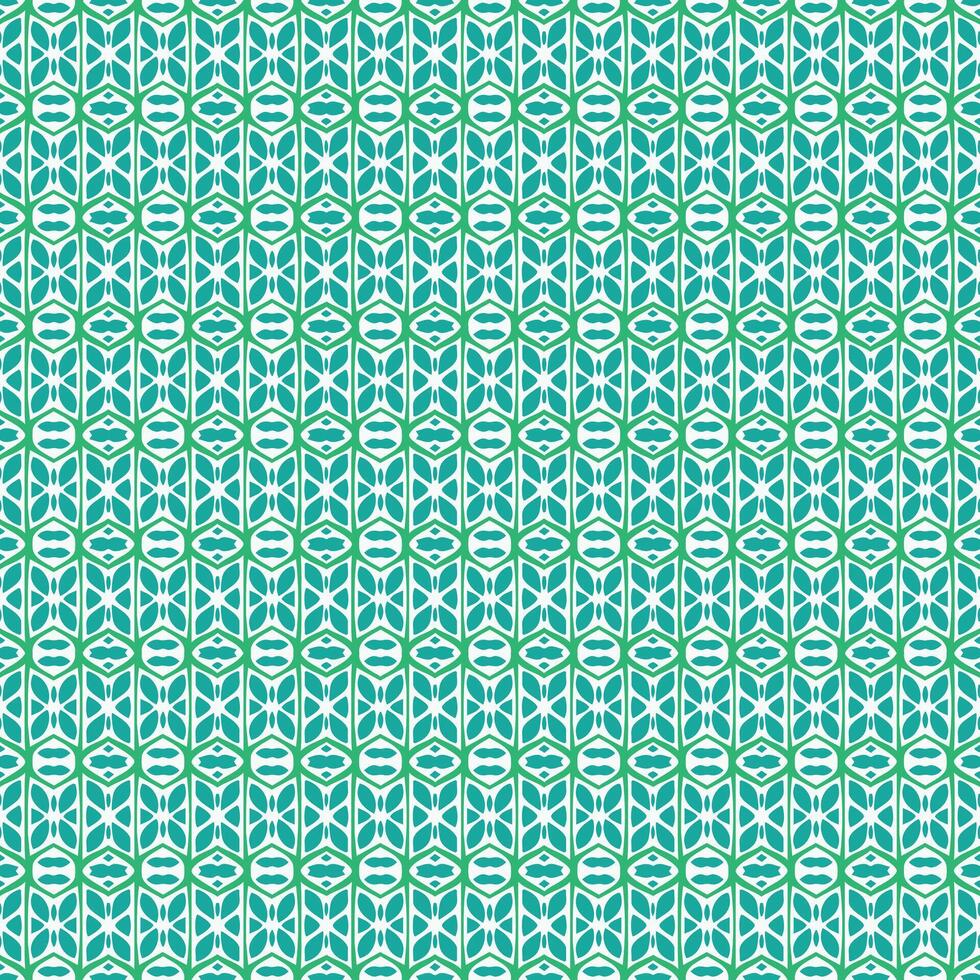Green hue abstract pattern creating an infinite decor vector