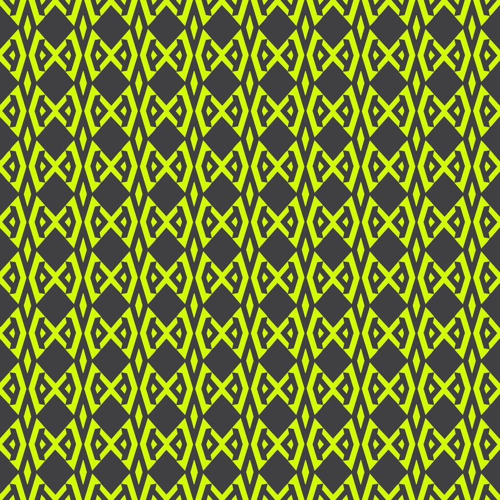 Neon green and grey abstract pattern creating an infinite decor vector
