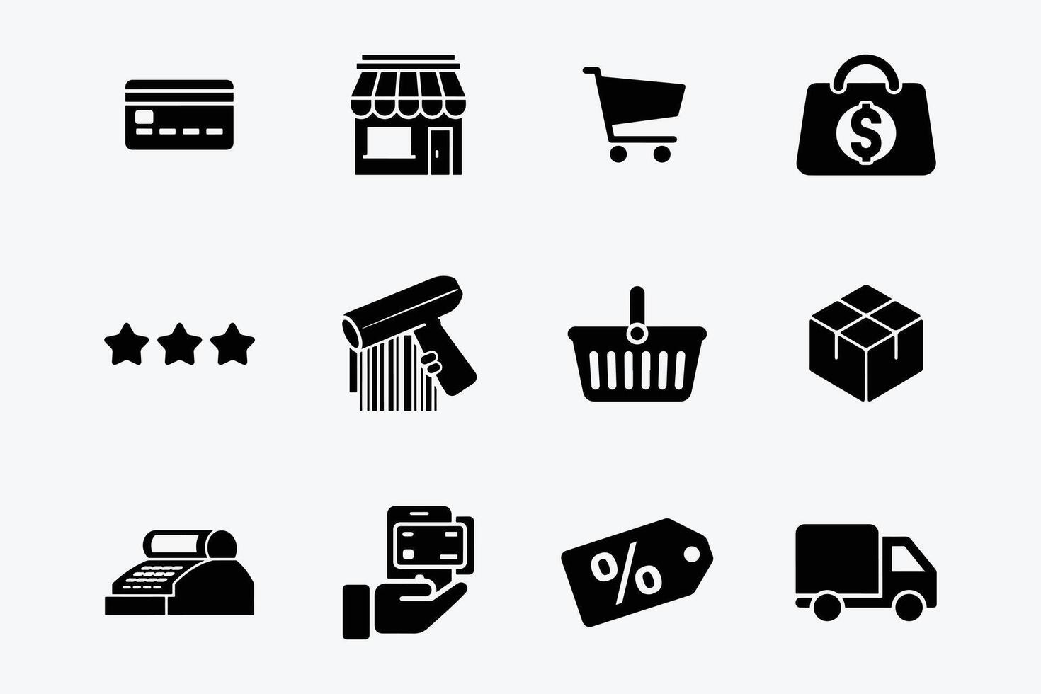 E-commerce and Business Icons Collection Perfect for Infographics vector