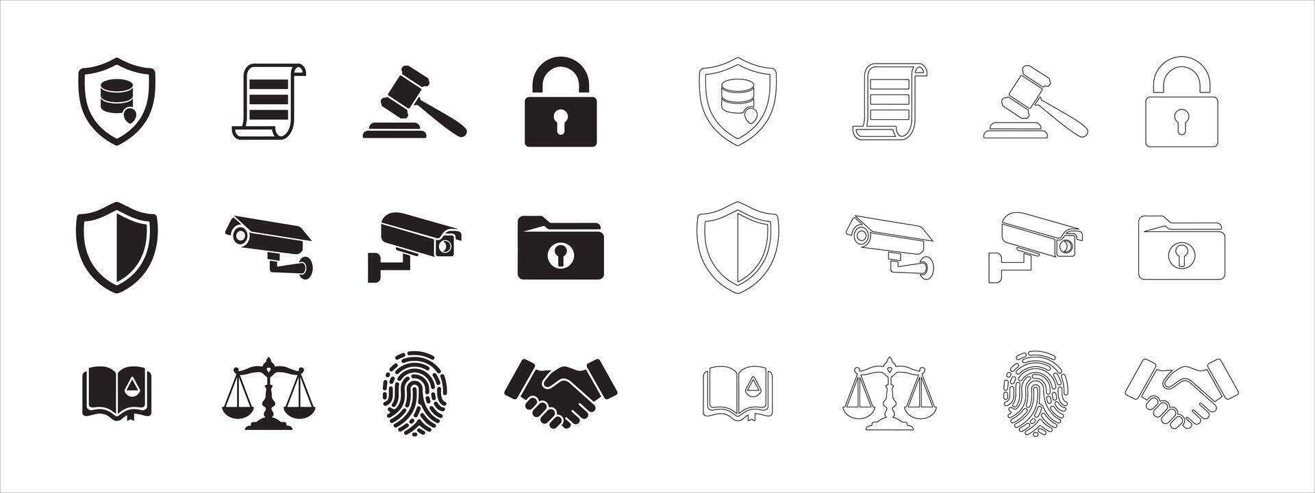 Security Icons Collection Perfect for Secure Data and Networks vector