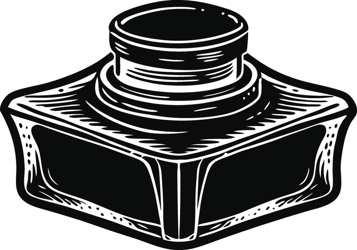 ink bottle design. vector