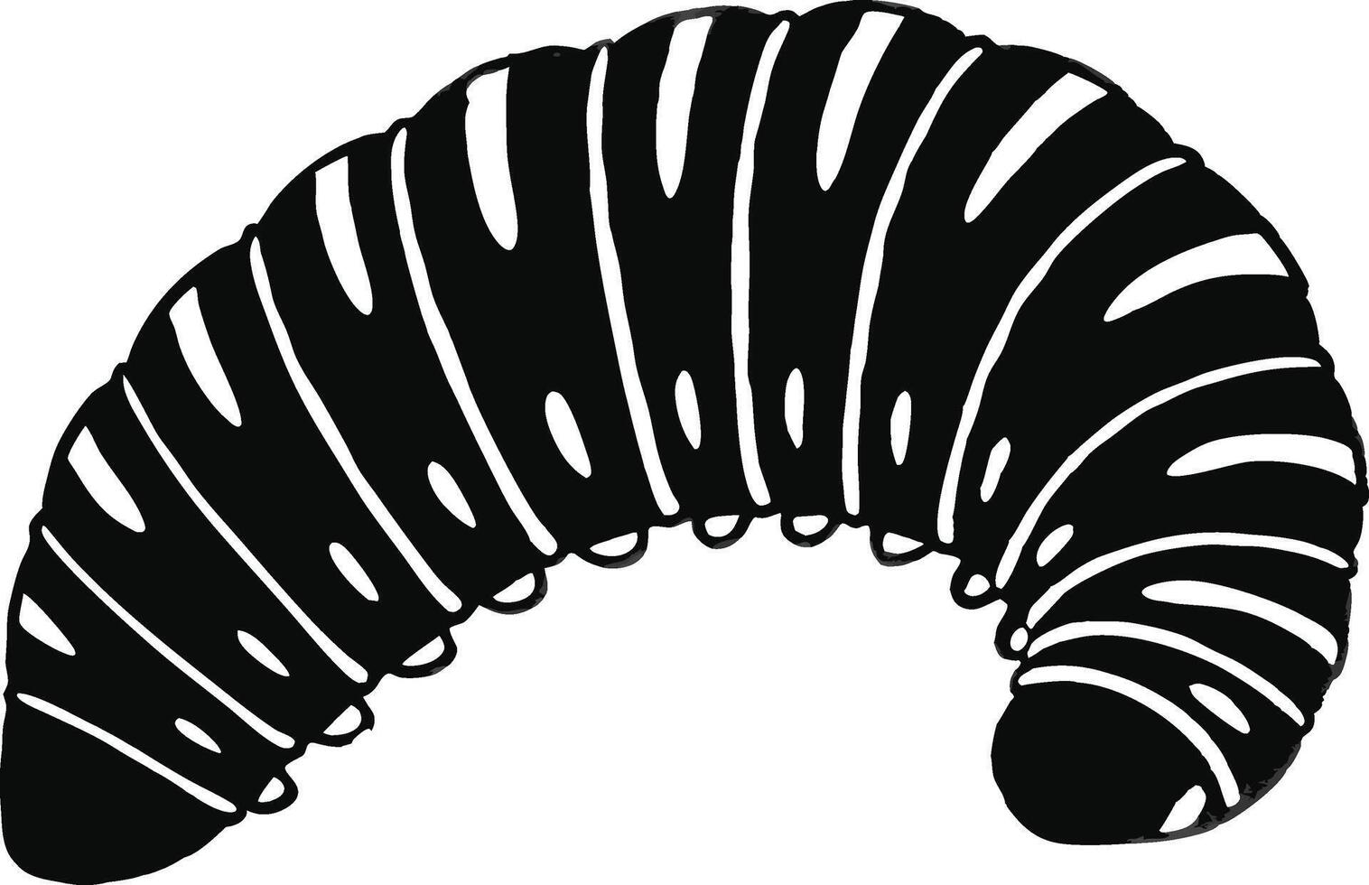 tiny caterpillar icon on white background. vector