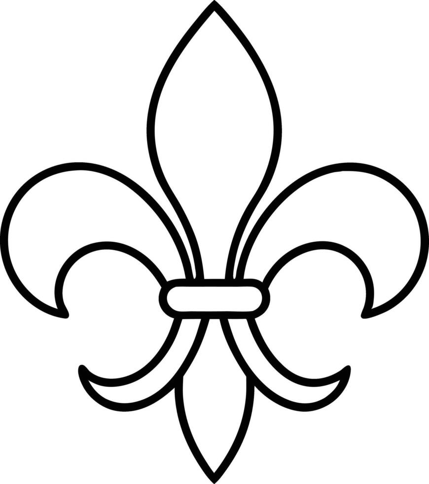 fleur de lis icon art. vector